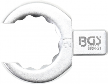 Chiave ad anello ad innesto aperto 21 mm sede 9 x 12 mm