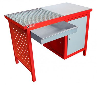 Tavolo di saldatura 120 cm - con armadio