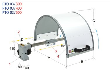 Protezione mandrino 300x200mm